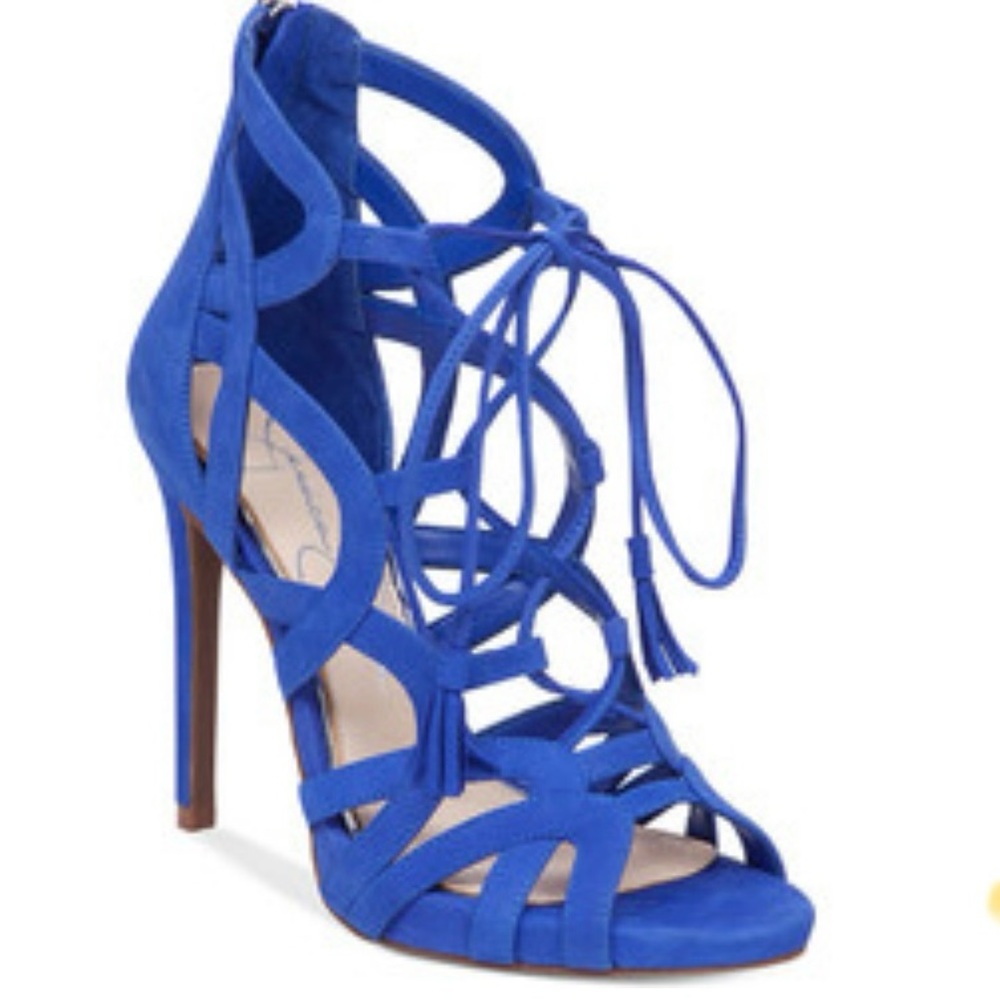 Jessica Simpson Blue Strappy Heels